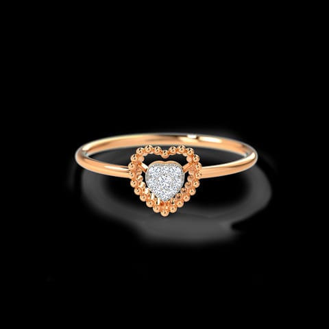 Adorable Heart Diamond Ring Adorable Heart Diamond Ring