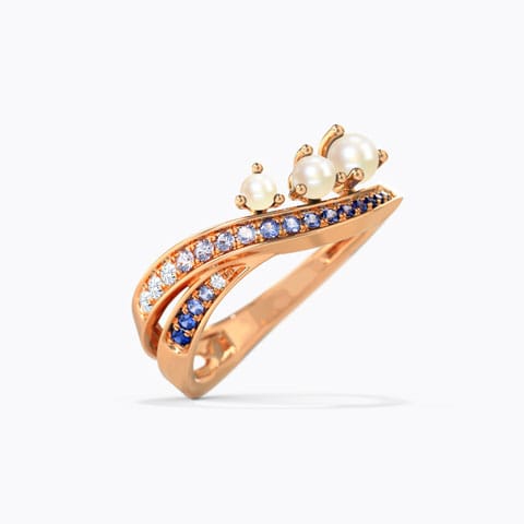 Vanora Wave Gemstone Ring