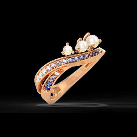 Vanora Wave Gemstone Ring