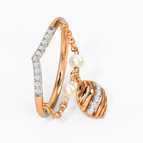 Arlena Dangling Gemstone Ring