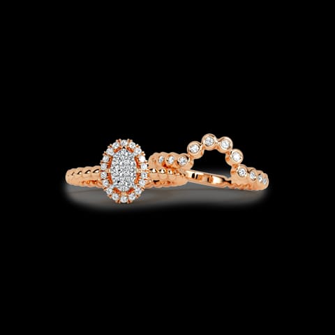 Tajo Diamond Bridal Ring Set