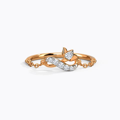 Refined Infinity Diamond Ring