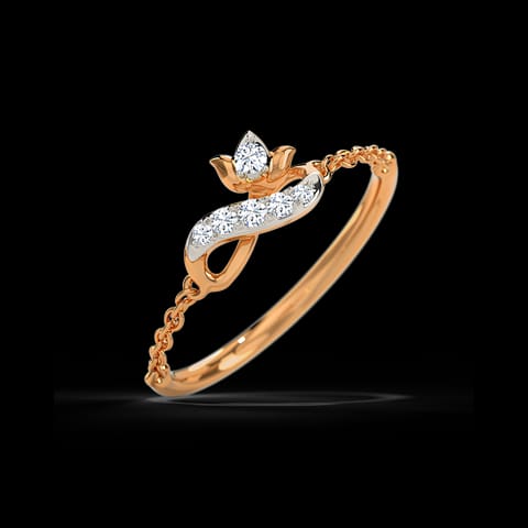 Refined Infinity Diamond Ring