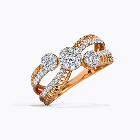 Trio Flower Diamond Ring Trio Flower Diamond Ring