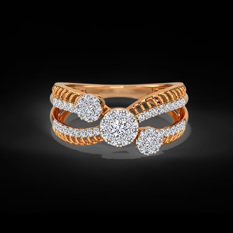 Trio Flower Diamond Ring Trio Flower Diamond Ring