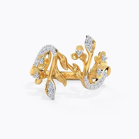 Graceful Twines Diamond Ring