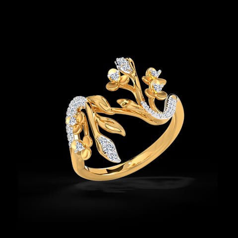 Graceful Twines Diamond Ring