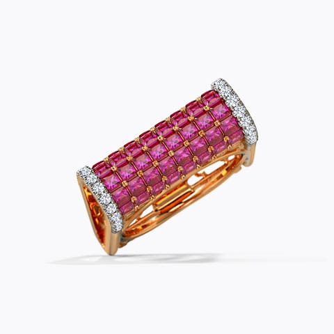 Hailee Square Gemstone Ring Hailee Square Gemstone Ring