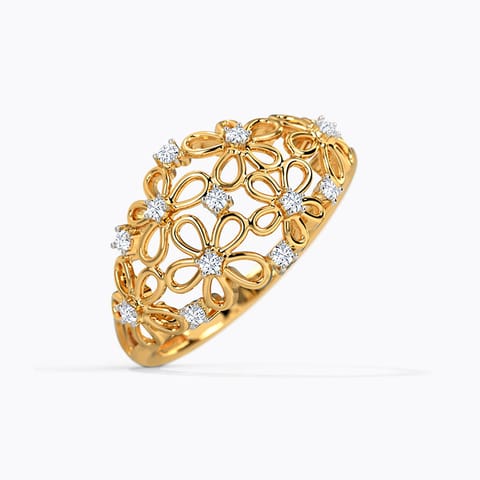 Millie Floral Diamond Band Millie Floral Diamond Band