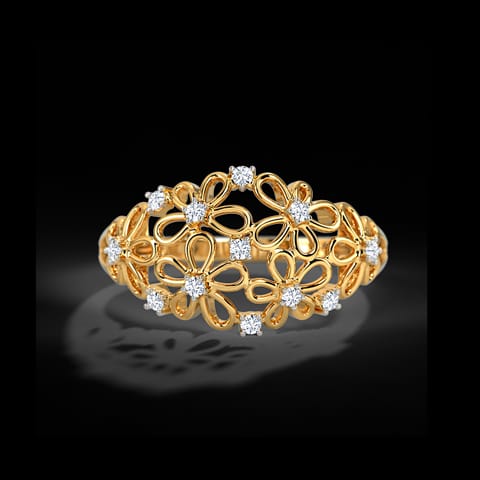 Millie Floral Diamond Band Millie Floral Diamond Band