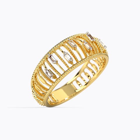 Flarena Baguette Diamond Band Flarena Baguette Diamond Band