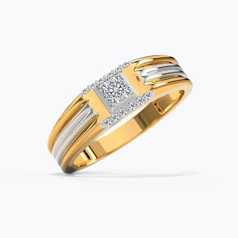 Mystic Square Diamond Ring for Men