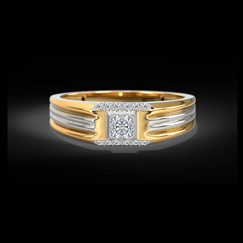 Mystic Square Diamond Ring for Men
