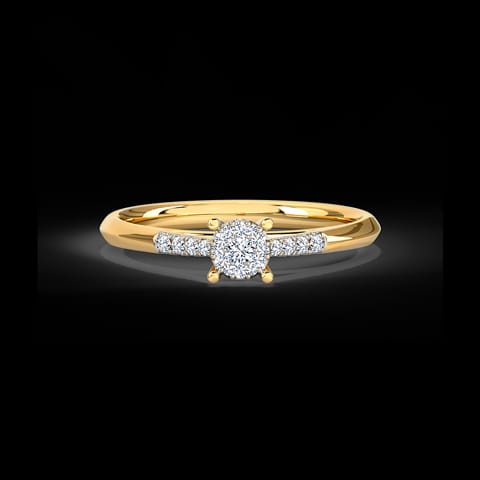 Glittery Linear Diamond Ring Glittery Linear Diamond Ring