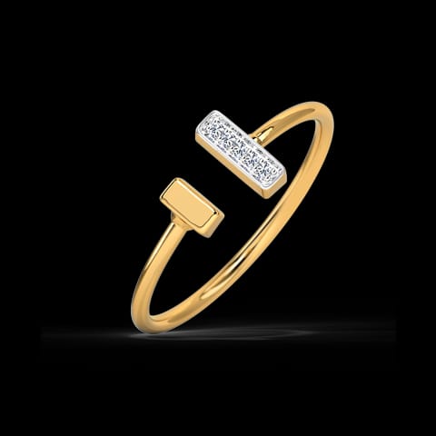 Dual Linear Diamond ring Dual Linear Diamond ring