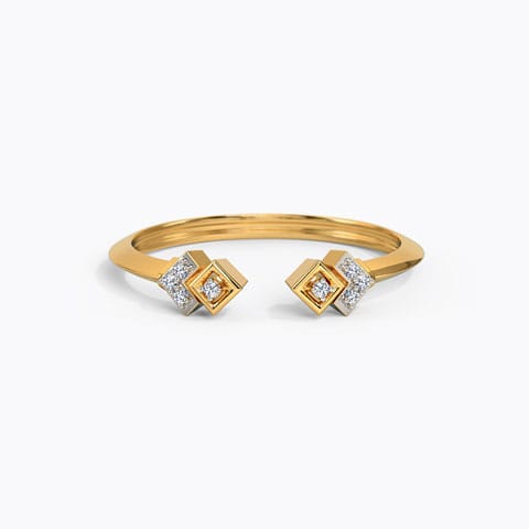 Four Square Diamond Ring Four Square Diamond Ring