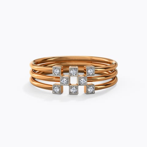 Checkered Grid Diamond Ring Checkered Grid Diamond Ring