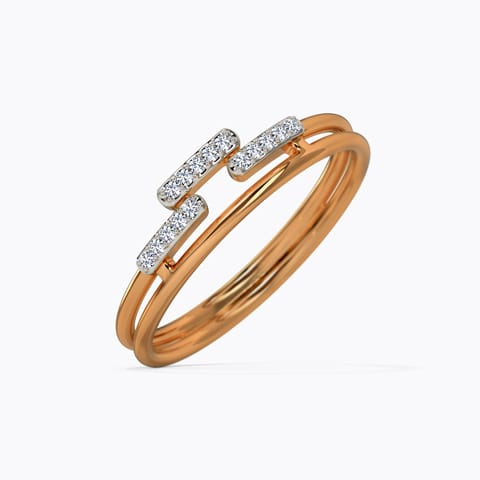 Gleaming Parallels Diamond Ring Gleaming Parallels Diamond Ring
