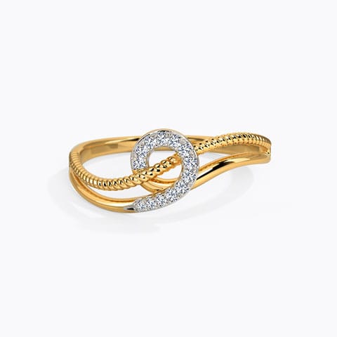 Twirl Diamond Ring