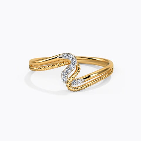Wavy Diamond Ring Wavy Diamond Ring