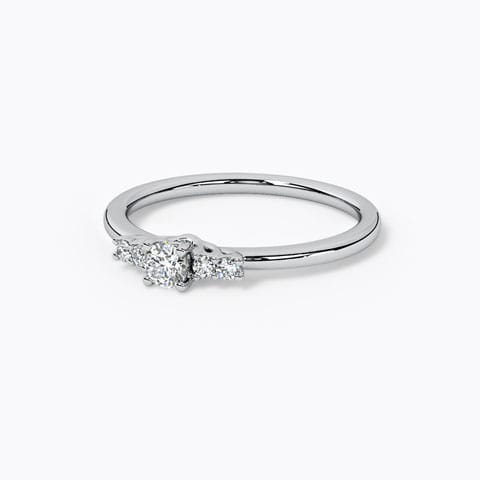 Kaina Platinum Solitaire Ring