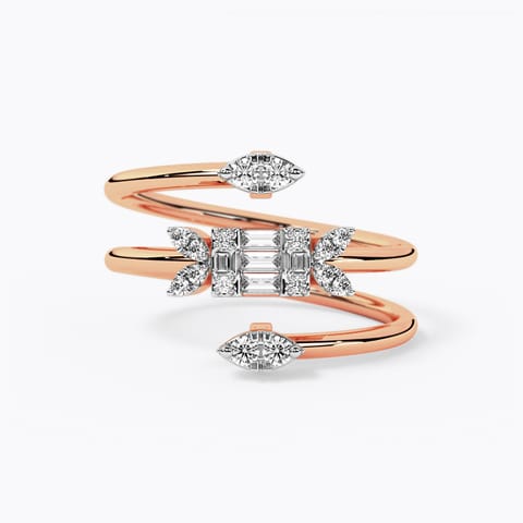 Candidah Spiral Diamond Ring Candidah Spiral Diamond Ring