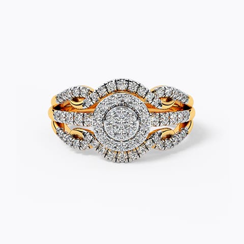 Glittering Grace Diamond Bridal Ring Set Glittering Grace Diamond Bridal Ring Set