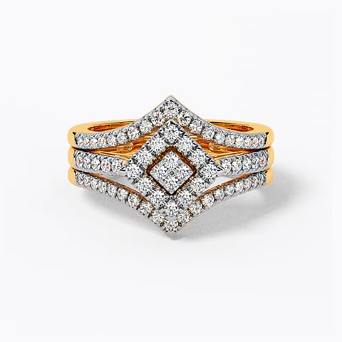 Dreamy Delight Diamond Bridal Ring Set