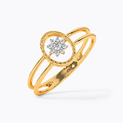 Dazzling Ovate Diamond Ring