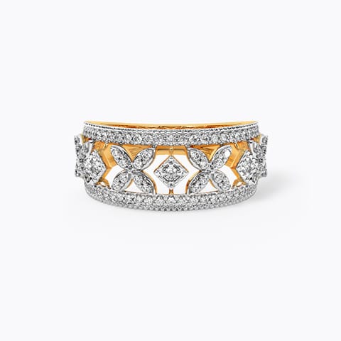 Glinting Cross Diamond Band Glinting Cross Diamond Band