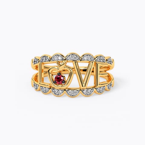 Snow White Love Diamond Ring