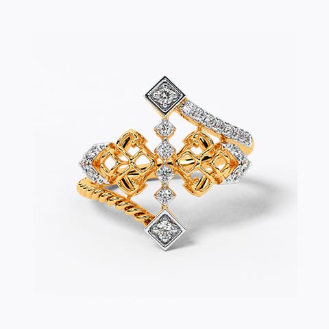  Weave Artistry Diamond Ring