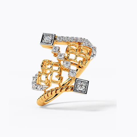  Weave Artistry Diamond Ring