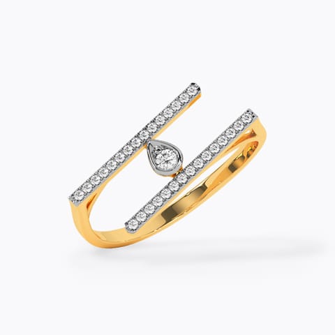 Linear Shine Diamond Ring