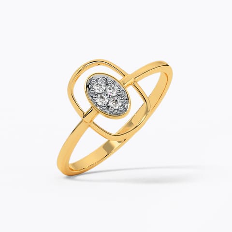 Sleek Ovate Diamond Ring Sleek Ovate Diamond Ring