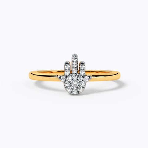 Hamsa Diamond Ring