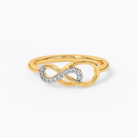 Swirly Infinity Diamond Ring