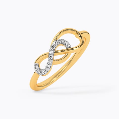 Swirly Infinity Diamond Ring