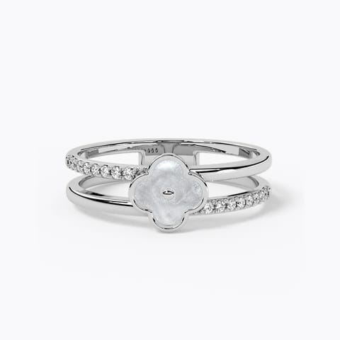 Clover Lines Diamond Ring