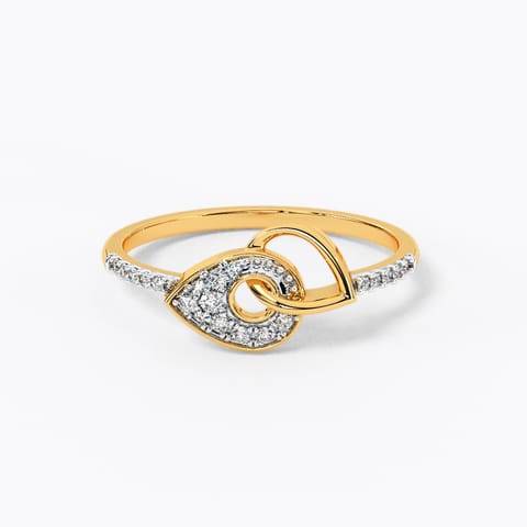 Intangle Pear Diamond Ring