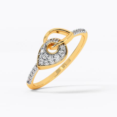 Intangle Pear Diamond Ring