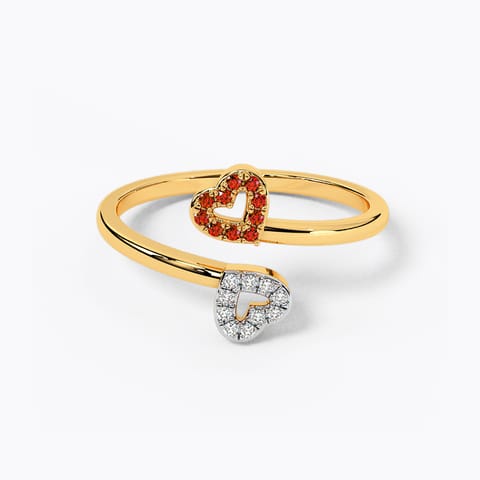 Duet Love Gemstone Ring