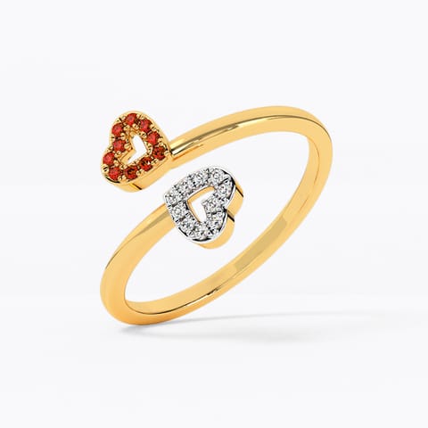Duet Love Gemstone Ring
