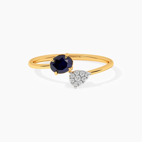 Electric Blue Gemstone Open Ring Electric Blue Gemstone Open Ring