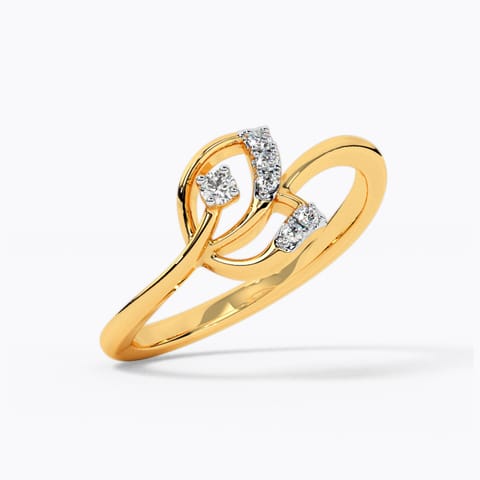 Leaf Veins Diamond Ring Leaf Veins Diamond Ring