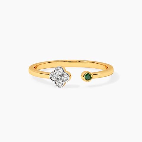 Clover Bead Gemstone Ring