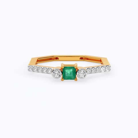 Green Twilight Gemstone Ring
