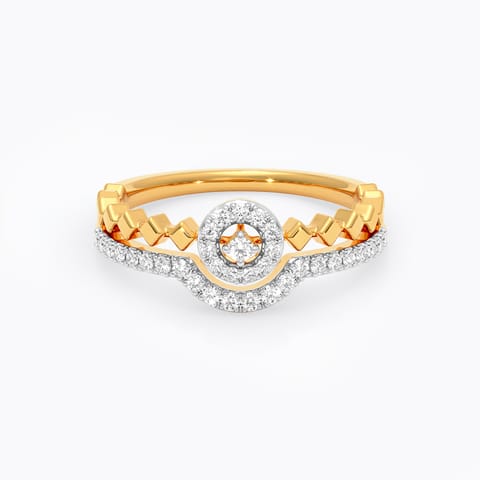 Tiare Halo Diamond Ring