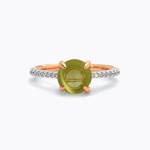 Olive Spark Gemstone Ring
