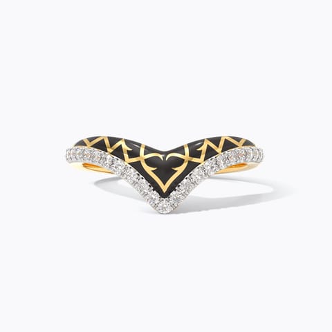 Black Diadem Diamond Ring